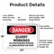Signmission Quarry Workings No Unauthorized Persons Danger Sign, Aluminum, 24in W x 18in L, 2PK OS-2PACK-DS-A-1824-L-1891 - alternate 4